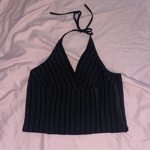 Motel Rocks Pinstripe halter tank